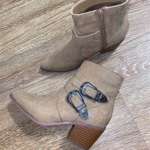 Forever 21 Western Bootie with buckle-BRAND NEW